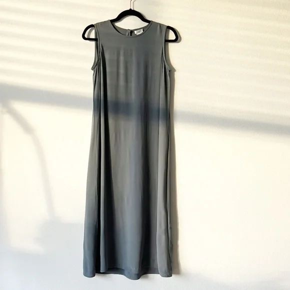 Eileen Fisher Silk MIDI Dress - Picture 4 of 12